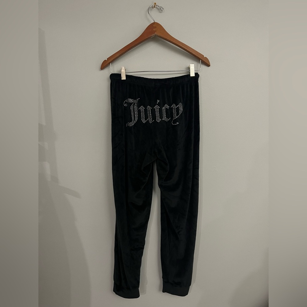 Juicy Couture Black Velour Leggings